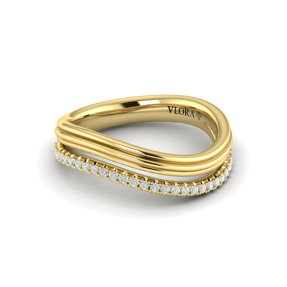 Double Wave Ring