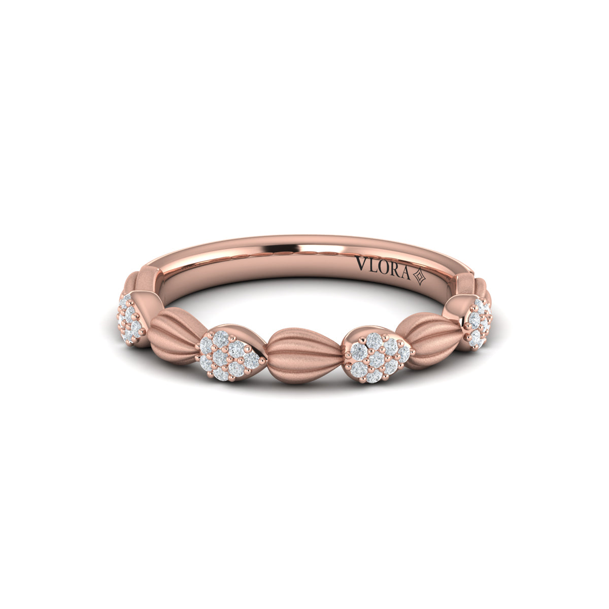 Madeleine Ring with Sanded Finish