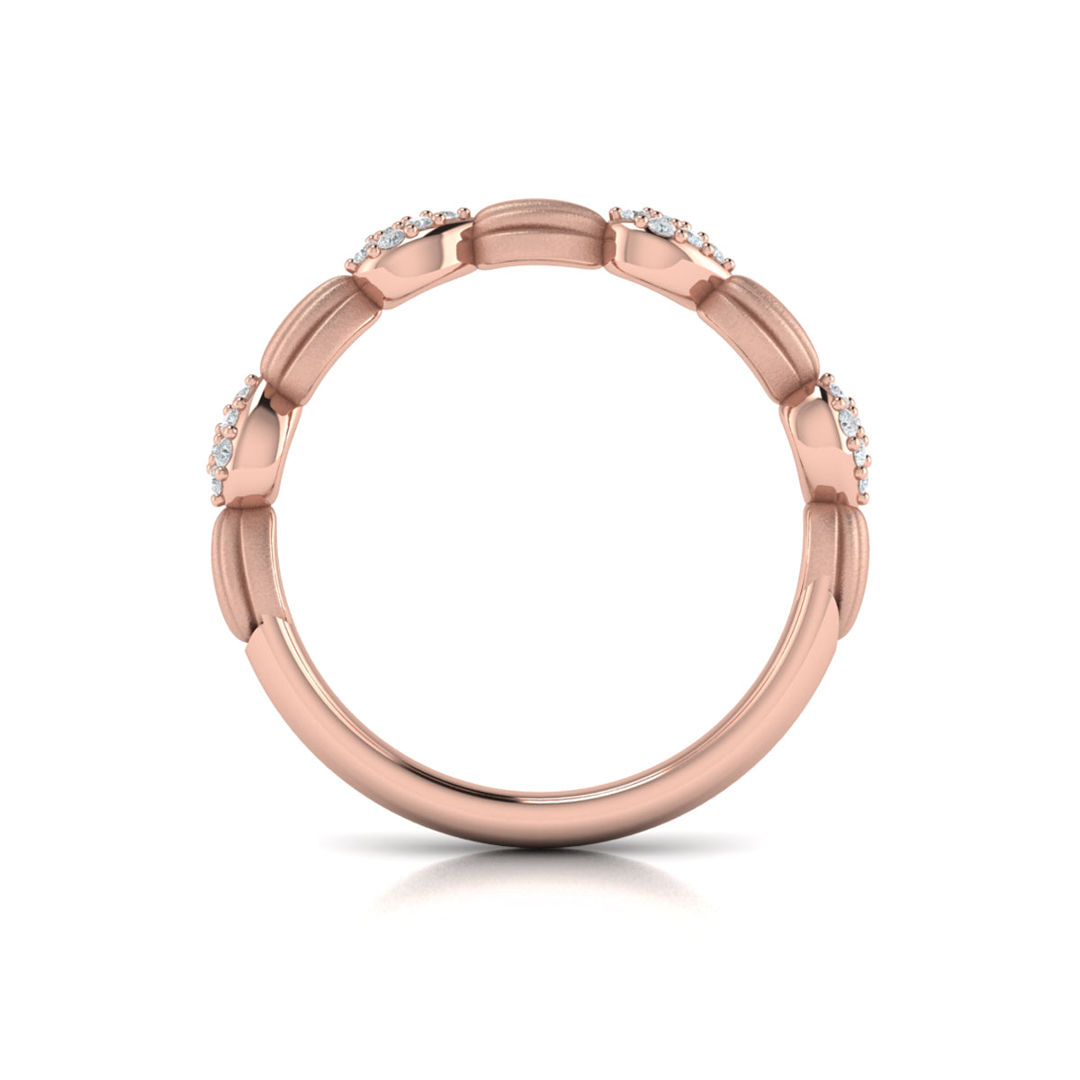 Madeleine Ring with Sanded Finish