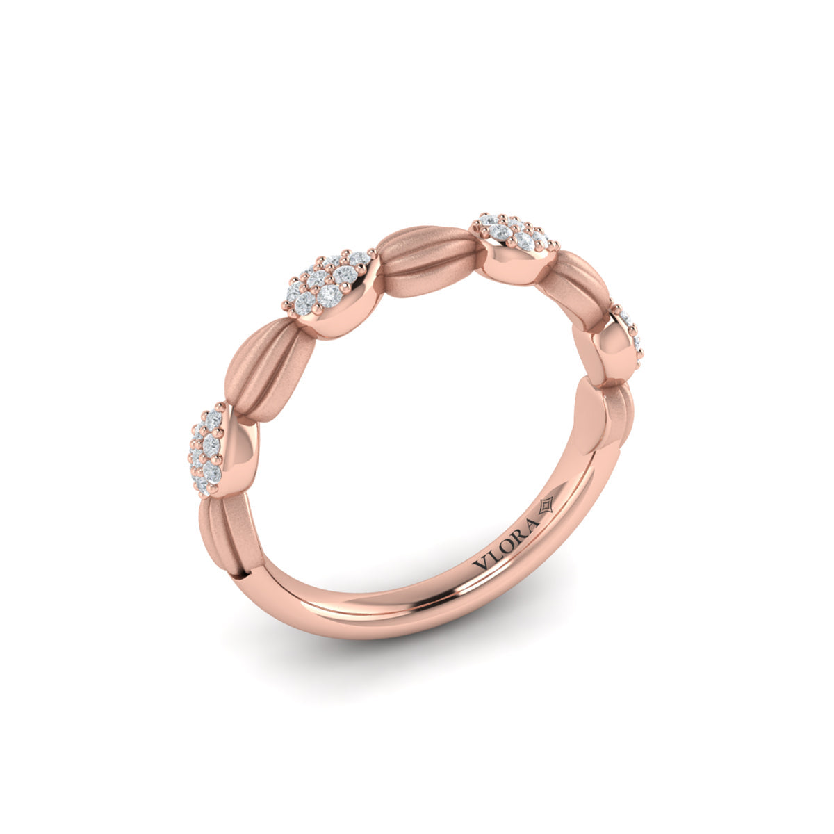 Madeleine Ring with Sanded Finish