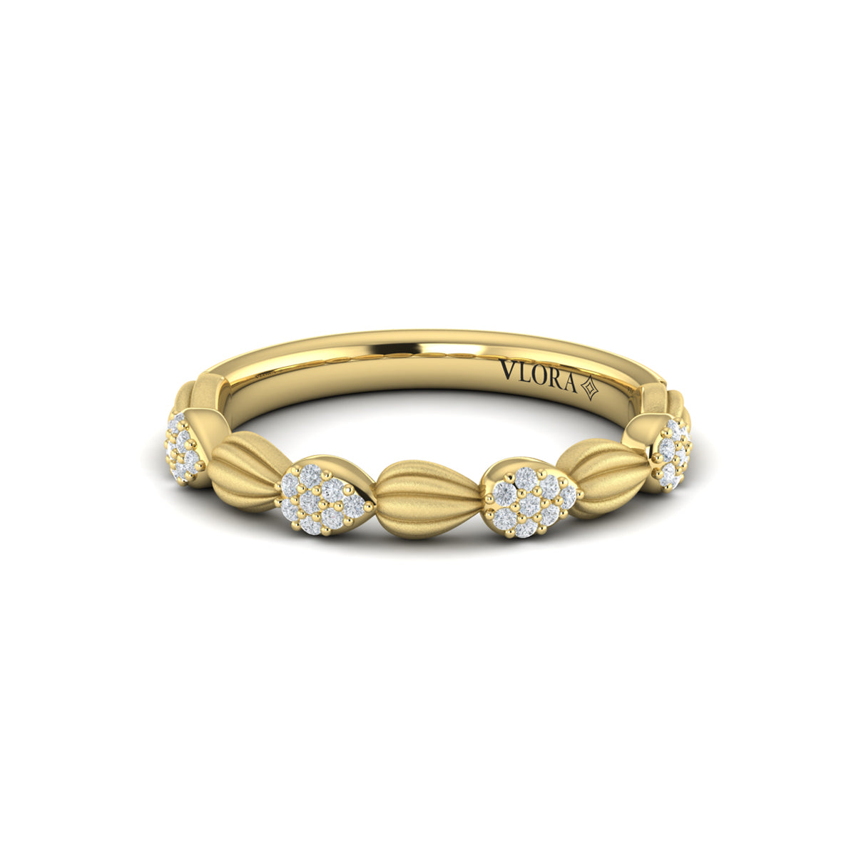 Madeleine Ring with Sanded Finish