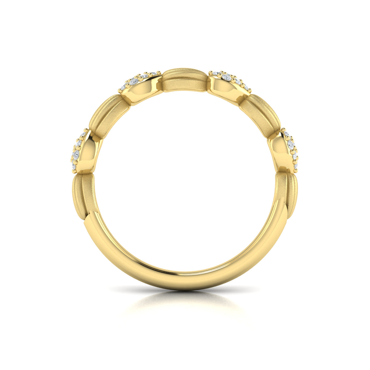 Madeleine Ring with Sanded Finish