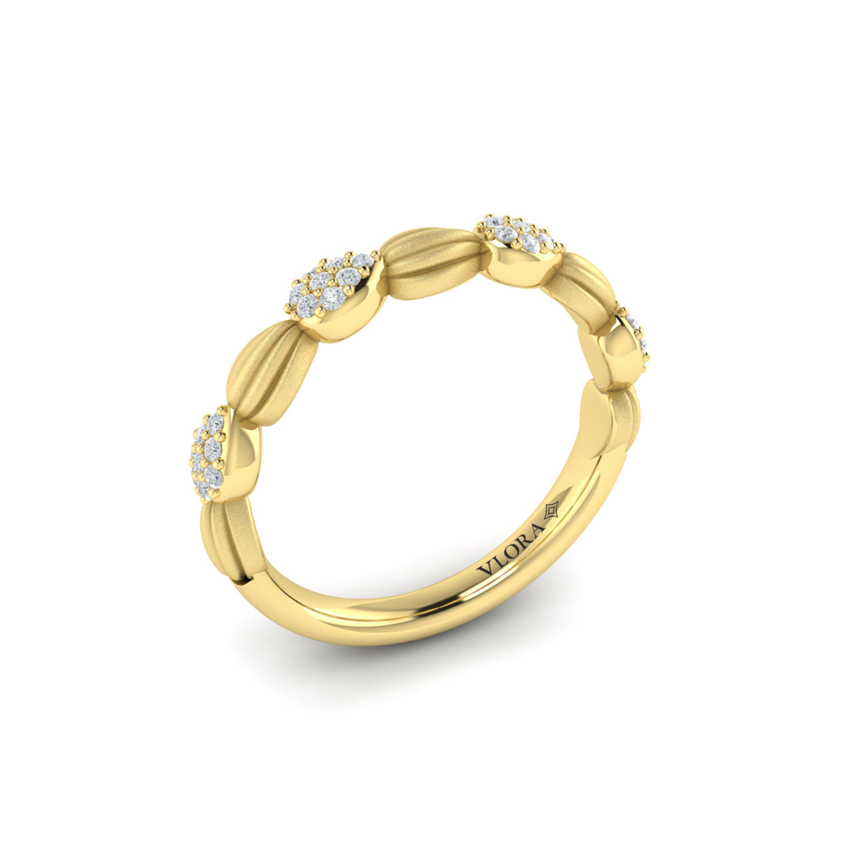 Madeleine Ring with Sanded Finish