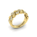 Scallop Ring with Sanded Finish