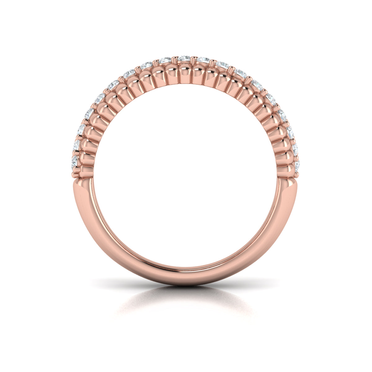 Fluted Wave Ring