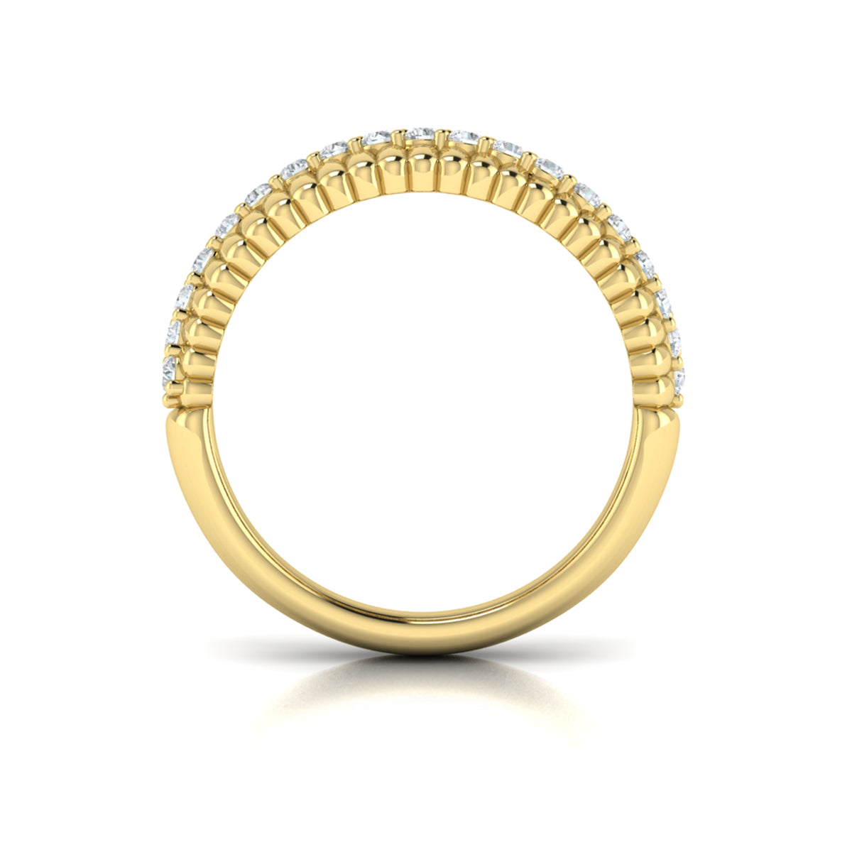 Fluted Wave Ring