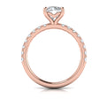 14kt Rose Gold Diamond Classic Engagement Ring