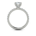 14K White Gold Round Diamond Classic Engagement Ring