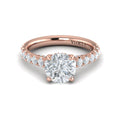 18kt Rose Gold Timeless Hidden Halo Diamond Ring
