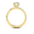 14kt Yellow Gold Baguette Diamond Engagement Ring