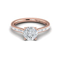 14kt Rose Gold Waterfall Diamond Engagement Ring
