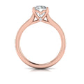 14kt Rose Gold Waterfall Diamond Engagement Ring