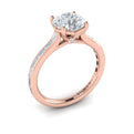 14kt Rose Gold Waterfall Diamond Engagement Ring