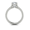 14K White Gold Baguette Diamond Waterfall Engagement Ring