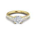 14kt Yellow Gold Baguette Diamond Waterfall Engagement Ring