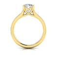14kt Yellow Gold Baguette Diamond Waterfall Engagement Ring