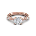 14kt Rose Gold Round Diamond Engagement Ring