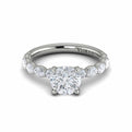 14K White Gold Round Diamond Classic Engagement Ring