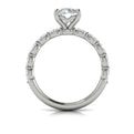 14K White Gold Round Diamond Classic Engagement Ring