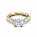 14kt Yellow Gold Round Diamond Womens Engagement Ring