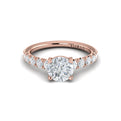 14kt Rose Gold Round Diamond Aspire Engagement Ring
