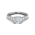 14K White Gold Round Diamond Aspire Engagement Ring