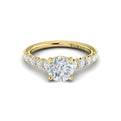 18kt Yellow Gold Round Diamond Aspire Engagement Ring