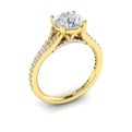 14kt Yellow Gold Diamond Split Shank Engagement Ring