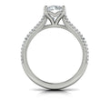 14K White Gold Round Diamond Symphony Engagement Ring