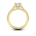 14kt Yellow Gold Oval Diamond Engagement Ring