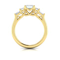 18kt Yellow Gold Emerald Cut Five-Stone Engagement Ring