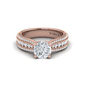 14kt Rose Gold Round Diamond Engagement Ring