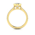 18kt Yellow Gold Classic Oval Diamond Engagement Ring