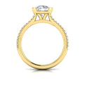 14kt Yellow Gold Round Diamond Classic Engagement Ring