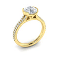 14kt Yellow Gold Round Diamond Classic Engagement Ring