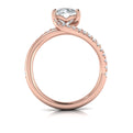 14kt Rose Gold Round Diamond Engagement Ring