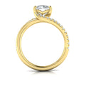 14kt Yellow Gold Round Diamond Engagement Ring
