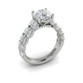 14K White Gold Marquise Diamond Harmony Engagement Ring