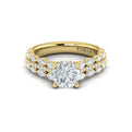 14kt Yellow Gold Round Diamond Harmony Engagement Ring