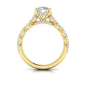 14kt Yellow Gold Round Diamond Harmony Engagement Ring