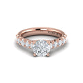 14kt Rose Gold Round Diamond Classic Engagement Ring