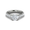 14K White Gold Round Diamond Classic Engagement Ring