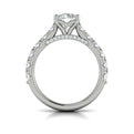 14K White Gold Round Diamond Classic Engagement Ring