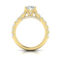 14kt Yellow Gold Round Diamond Classic Engagement Ring