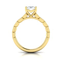 18kt Yellow Gold Emerald Cut Diamond Engagement Ring