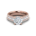14kt Rose Gold Round Diamond Engagement Ring