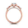 18kt Rose Gold Classic 0.6ct Diamond Womens Engagement Ring