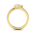 14kt Yellow Gold Oval Two-Stone Kissing Diamond Ring