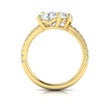18kt Yellow Gold Oval Pear Two-Stone Diamond Ring