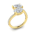 18kt Yellow Gold Oval Pear Two-Stone Diamond Ring